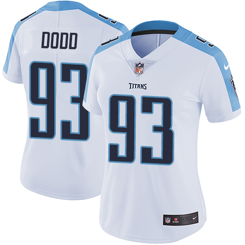 Women's Nike Tennessee Titans #93 Kevin Dodd White Vapor Untouchable Elite Player NFL Jersey