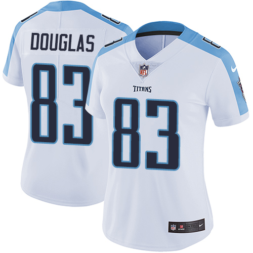 Women's Nike Tennessee Titans #83 Harry Douglas White Vapor Untouchable Elite Player NFL Jersey