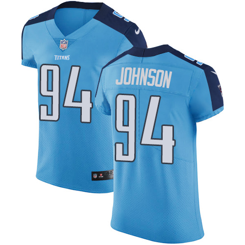 Men's Nike Tennessee Titans #94 Austin Johnson Light Blue Team Color Vapor Untouchable Elite Player NFL Jersey