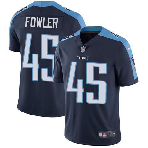 Men's Nike Tennessee Titans #45 Jalston Fowler Navy Blue Alternate Vapor Untouchable Limited Player NFL Jersey