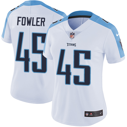 Women's Nike Tennessee Titans #45 Jalston Fowler White Vapor Untouchable Elite Player NFL Jersey
