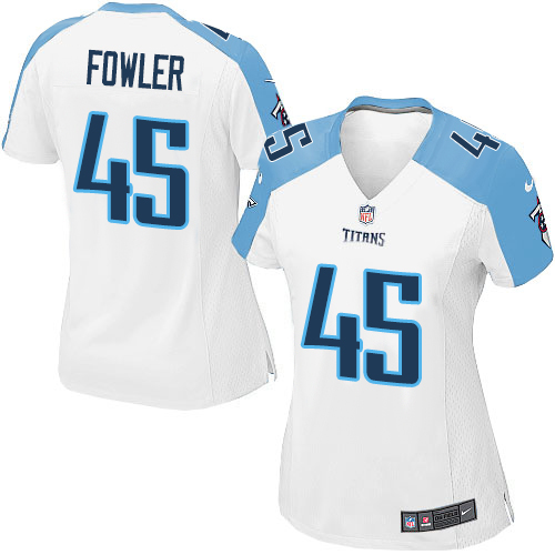 Women's Nike Tennessee Titans #45 Jalston Fowler Game White NFL Jersey