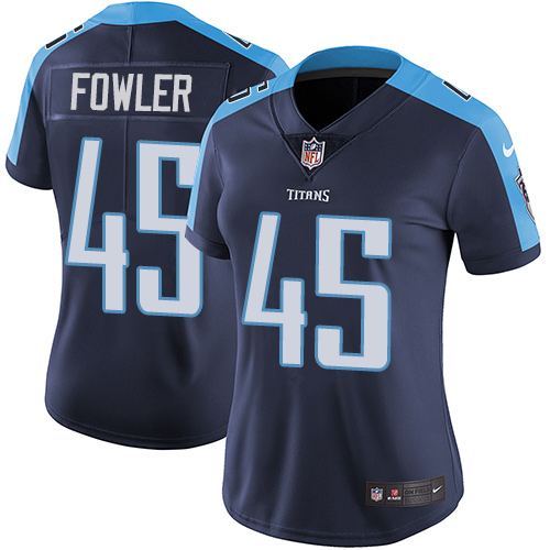 Women's Nike Tennessee Titans #45 Jalston Fowler Navy Blue Alternate Vapor Untouchable Limited Player NFL Jersey