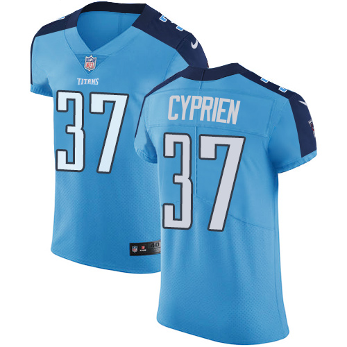 Men's Nike Tennessee Titans #37 Johnathan Cyprien Light Blue Team Color Vapor Untouchable Elite Player NFL Jersey