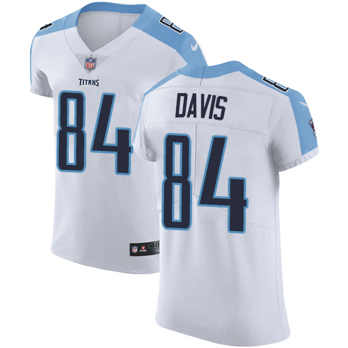 Men's Nike Tennessee Titans #84 Corey Davis White Vapor Untouchable Elite Player NFL Jersey