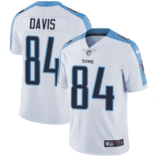 Men's Nike Tennessee Titans #84 Corey Davis White Vapor Untouchable Limited Player NFL Jersey