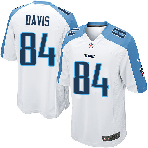 Men's Nike Tennessee Titans #84 Corey Davis Game White NFL Jersey
