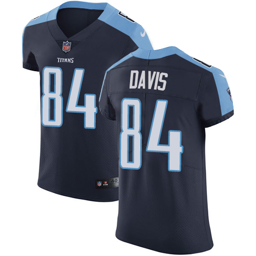 Men's Nike Tennessee Titans #84 Corey Davis Navy Blue Alternate Vapor Untouchable Elite Player NFL Jersey