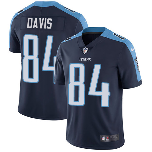 Men's Nike Tennessee Titans #84 Corey Davis Navy Blue Alternate Vapor Untouchable Limited Player NFL Jersey