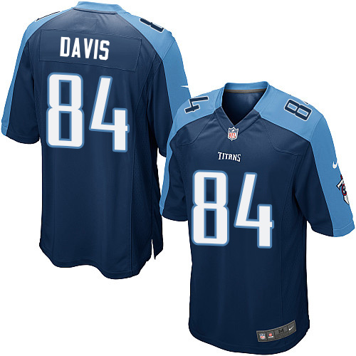 Men's Nike Tennessee Titans #84 Corey Davis Game Navy Blue Alternate NFL Jersey