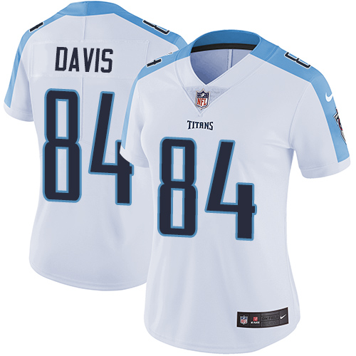 Women's Nike Tennessee Titans #84 Corey Davis White Vapor Untouchable Elite Player NFL Jersey