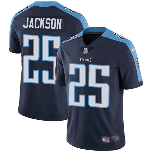 Men's Nike Tennessee Titans #25 Adoree' Jackson Navy Blue Alternate Vapor Untouchable Limited Player NFL Jersey