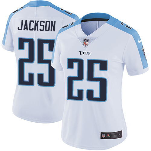 Women's Nike Tennessee Titans #25 Adoree' Jackson White Vapor Untouchable Elite Player NFL Jersey