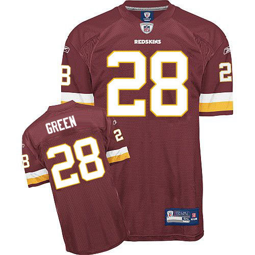 Reebok Washington Redskins #28 Darrell Green Red Team Color Authentic Throwback NFL Jersey