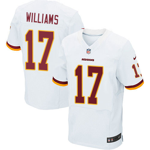 Men's Nike Washington Redskins #17 Doug Williams Elite White NFL Jersey