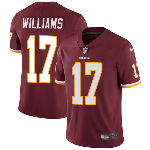 Youth Nike Washington Redskins #17 Doug Williams Burgundy Red Team Color Vapor Untouchable Limited Player NFL Jersey