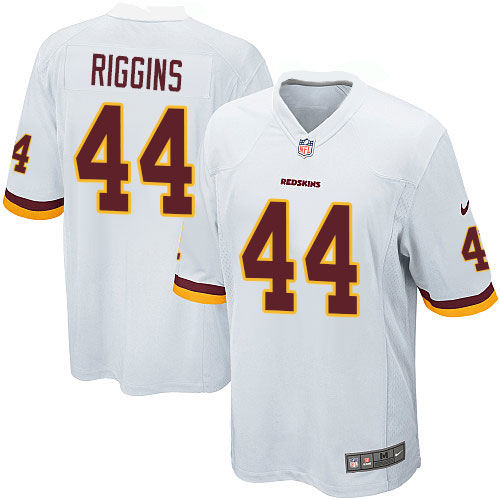 Men's Nike Washington Redskins #44 John Riggins Game White NFL Jersey