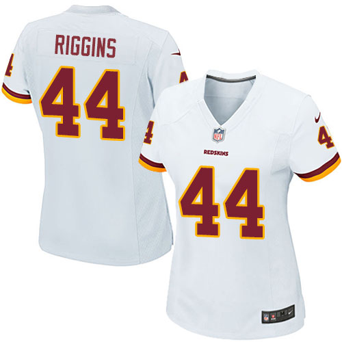 Women's Nike Washington Redskins #44 John Riggins Game White NFL Jersey