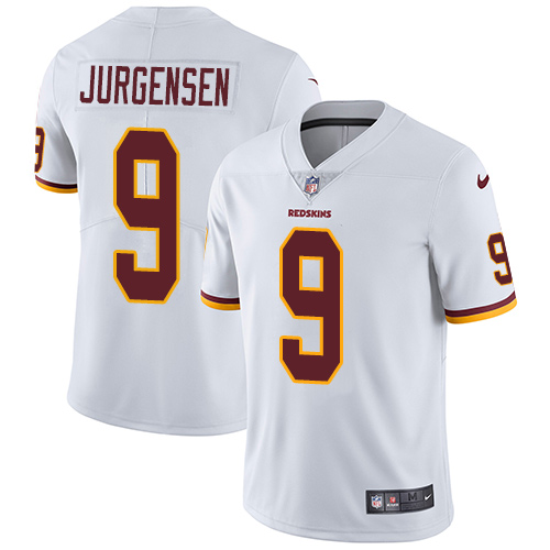 Men's Nike Washington Redskins #9 Sonny Jurgensen White Vapor Untouchable Limited Player NFL Jersey