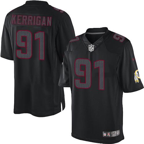 Men's Nike Washington Redskins #91 Ryan Kerrigan Limited Black Impact NFL Jersey