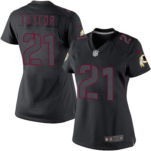 Women's Nike Washington Redskins #21 Sean Taylor Limited Black Impact NFL Jersey