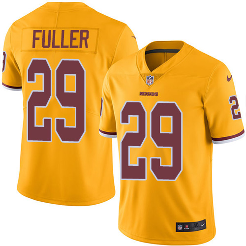 Men's Nike Washington Redskins #29 Kendall Fuller Elite Gold Rush Vapor Untouchable NFL Jersey
