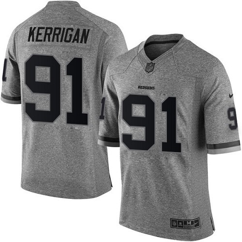 Men's Nike Washington Redskins #91 Ryan Kerrigan Limited Gray Gridiron NFL Jersey