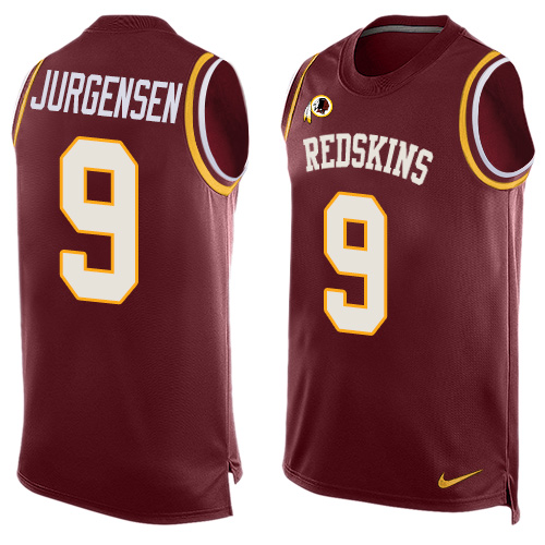 Men's Nike Washington Redskins #9 Sonny Jurgensen Limited Red Player Name & Number Tank Top NFL Jersey
