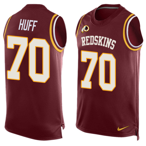 Men's Nike Washington Redskins #70 Sam Huff Limited Red Player Name & Number Tank Top NFL Jersey