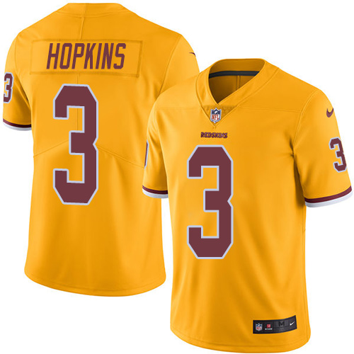 Youth Nike Washington Redskins #3 Dustin Hopkins Limited Gold Rush Vapor Untouchable NFL Jersey