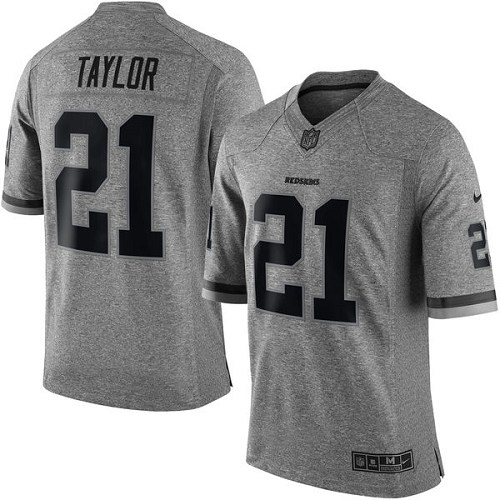 Men's Nike Washington Redskins #21 Sean Taylor Limited Gray Gridiron NFL Jersey