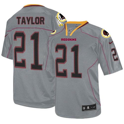 Men's Nike Washington Redskins #21 Sean Taylor Elite Lights Out Grey NFL Jersey