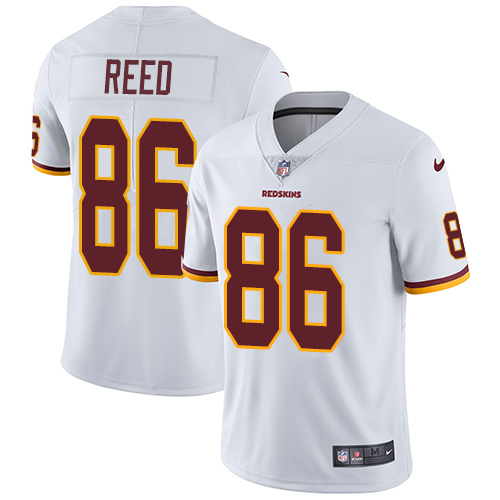 Men's Nike Washington Redskins #86 Jordan Reed White Vapor Untouchable Limited Player NFL Jersey