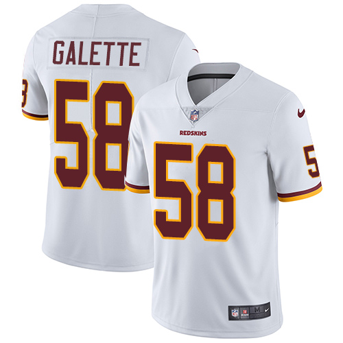 Men's Nike Washington Redskins #58 Junior Galette White Vapor Untouchable Limited Player NFL Jersey