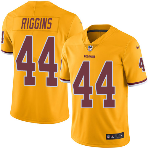 Men's Nike Washington Redskins #44 John Riggins Elite Gold Rush Vapor Untouchable NFL Jersey