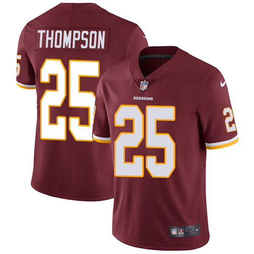 Youth Nike Washington Redskins #25 Chris Thompson Burgundy Red Team Color Vapor Untouchable Limited Player NFL Jersey
