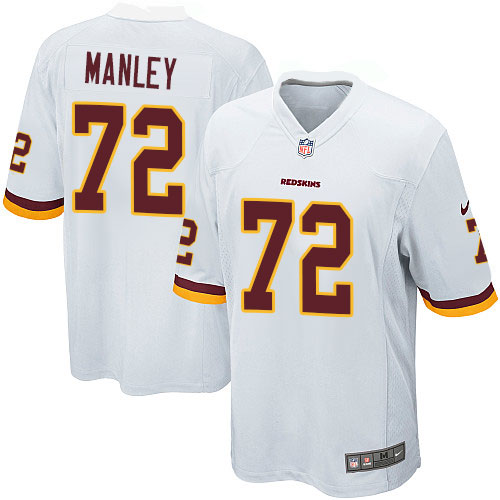 Men's Nike Washington Redskins #72 Dexter Manley Game White NFL Jersey