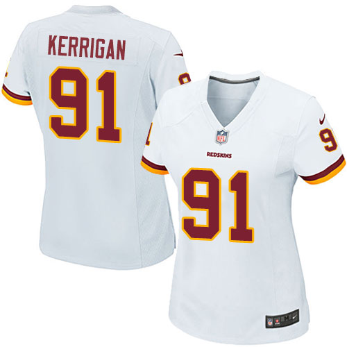 Women's Nike Washington Redskins #91 Ryan Kerrigan Game White NFL Jersey