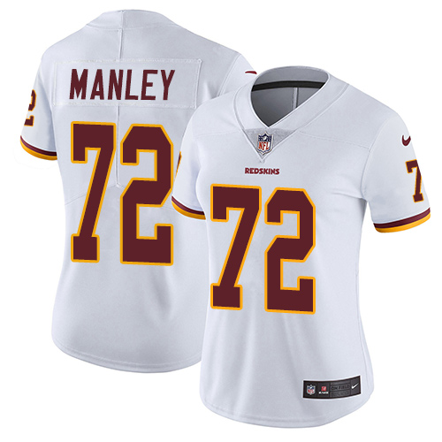 Women's Nike Washington Redskins #72 Dexter Manley White Vapor Untouchable Elite Player NFL Jersey