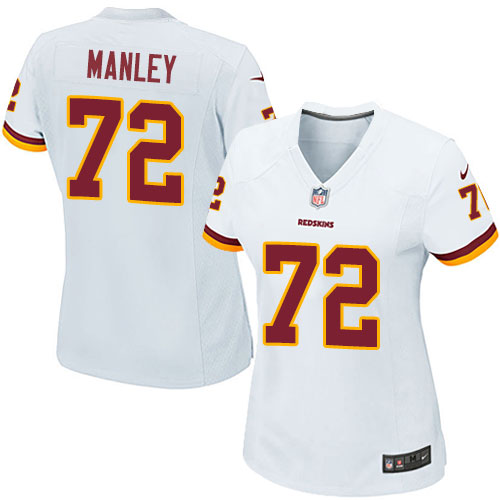 Women's Nike Washington Redskins #72 Dexter Manley Game White NFL Jersey
