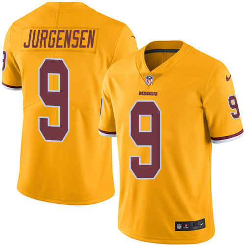 Men's Nike Washington Redskins #9 Sonny Jurgensen Elite Gold Rush Vapor Untouchable NFL Jersey