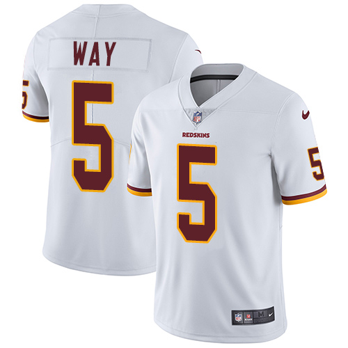 Men's Nike Washington Redskins #5 Tress Way White Vapor Untouchable Limited Player NFL Jersey