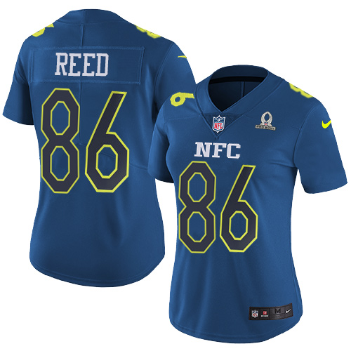 Women's Nike Washington Redskins #86 Jordan Reed Limited Blue 2017 Pro Bowl NFL Jersey