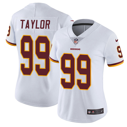 Women's Nike Washington Redskins #99 Phil Taylor White Vapor Untouchable Limited Player NFL Jersey