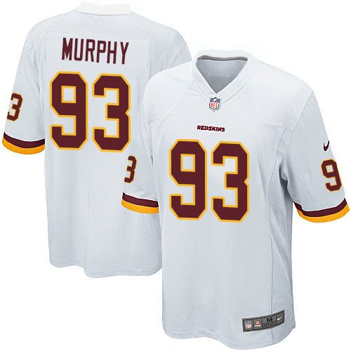 Men's Nike Washington Redskins #93 Trent Murphy Game White NFL Jersey