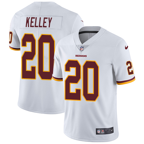 Men's Nike Washington Redskins #20 Rob Kelley White Vapor Untouchable Limited Player NFL Jersey