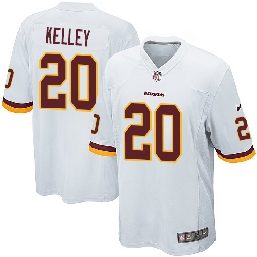 Men's Nike Washington Redskins #20 Rob Kelley Game White NFL Jersey