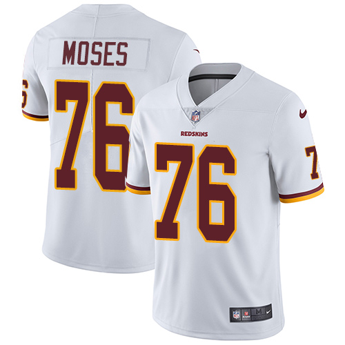 Men's Nike Washington Redskins #76 Morgan Moses White Vapor Untouchable Limited Player NFL Jersey