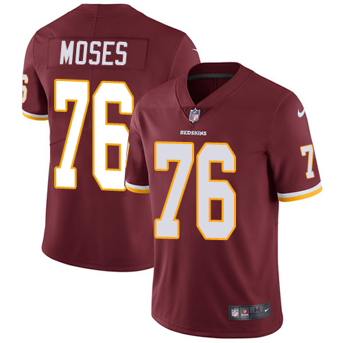 Youth Nike Washington Redskins #76 Morgan Moses Burgundy Red Team Color Vapor Untouchable Limited Player NFL Jersey