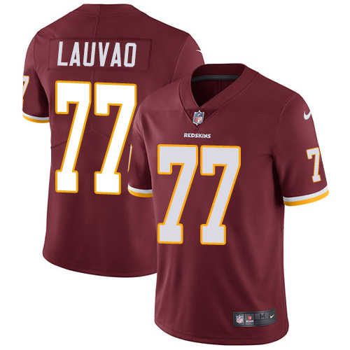 Men's Nike Washington Redskins #77 Shawn Lauvao Burgundy Red Team Color Vapor Untouchable Limited Player NFL Jersey